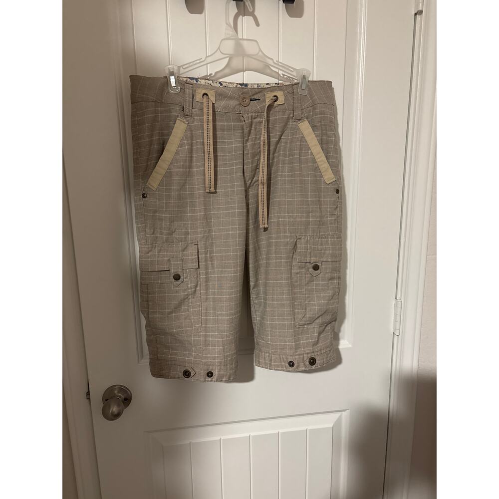 Lions Crest English Laundry Plaid Capri Shorts - Large